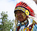 leader of the Wind River Indian dancers