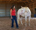 Cloud and Kris at Four Directions Horse Farm