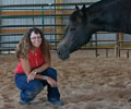 Jay with Kris at Four Directions Horse Farm