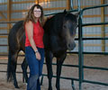 Jay with Kris at Four Directions Horse Farm