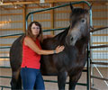 Jay with Kris at Four Directions Horse Farm