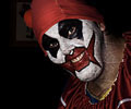 evil clown at Morbid Nights Haunted House