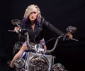 Amanda on a Harley