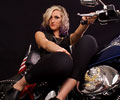 Amanda and a Harley
