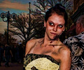 Cute zombie at the Fort Collins Zombie Crawl