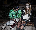 Zombie couple at the Fort Collins Zombie Crawl