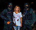 Zombie security forces at the Fort Collins Zombie Crawl