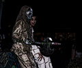 Zombie with battle axe at the Fort Collins Zombie Crawl