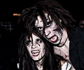 Zombie couple at the Fort Collins Zombie Crawl