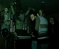 Scream Theme Haunted House organ and skeleton
