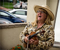 Amy playing the violin