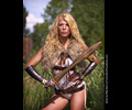 Mandy as a Viking Warrior