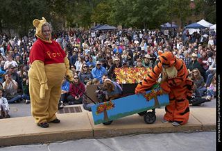 Tour de Corgi - Costume Contest - Winnie the Pooh, Eeyore and Tigger