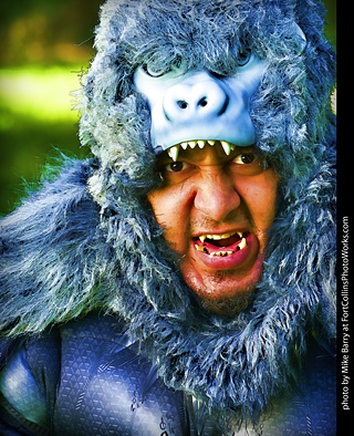 David - Ape man model shoot