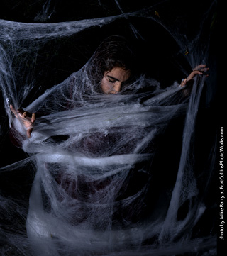 Andrea - spiderweb model shoot