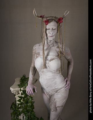Living Statues model shoot - Alexis