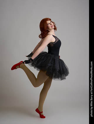Black Widow Ballerina Shoot - Ashley
