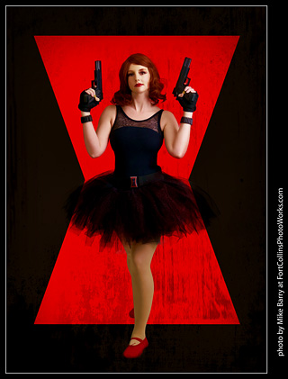 Black Widow Ballerina Shoot - Ashley