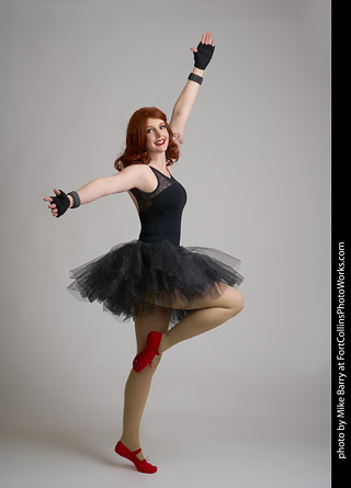 Black Widow Ballerina Shoot - Ashley