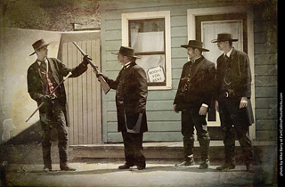 Gunfight at the OK Corral in Tombstone, AZ