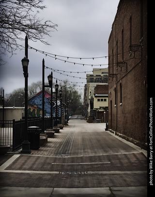 Old Town Fort Collins during COVID19