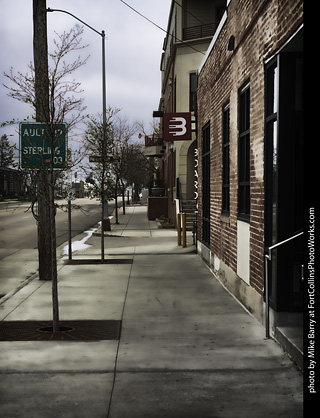 Old Town Fort Collins during COVID19