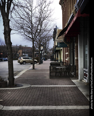 Old Town Fort Collins during COVID19