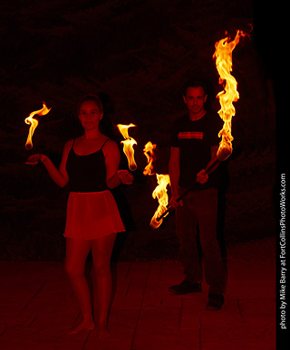 Diana and Brendan - Fire Performers