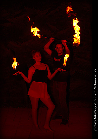 Diana and Brendan - Fire Performers