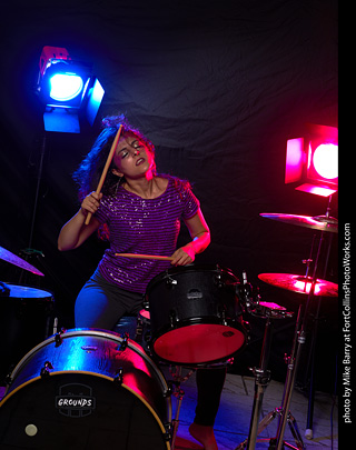 Mirna on Drums