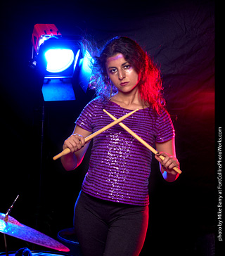 Mirna on Drums