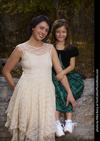 Rachel and Annabelle at the Forest Model Shoot