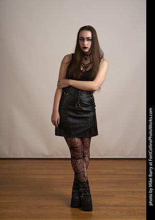 Goth model shoot