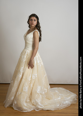 Wedding dress model shoot