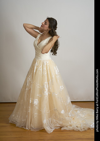 Wedding dress model shoot