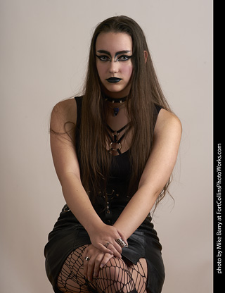 Goth model shoot