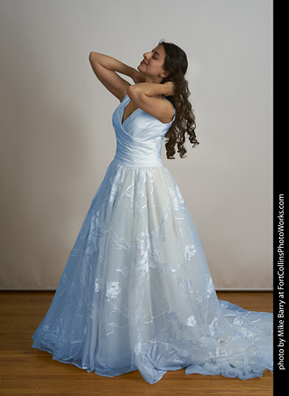 Wedding dress model shoot