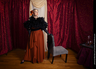 Shelly Mardi Gras model shoot