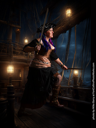 Jennifer dark pirate shoot