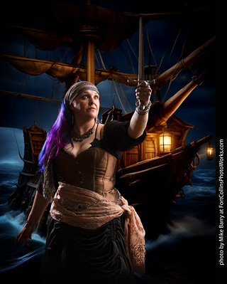Jennifer dark pirate shoot